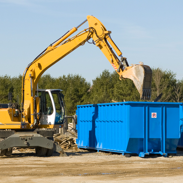 what happens if the residential dumpster is damaged or stolen during rental in Fairmount